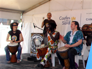 south african tourism castles in the sand cure cancer australia palm beach sydney interactive drumming